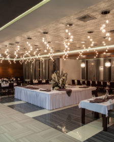 La salle de réception de Villa Roosdaal